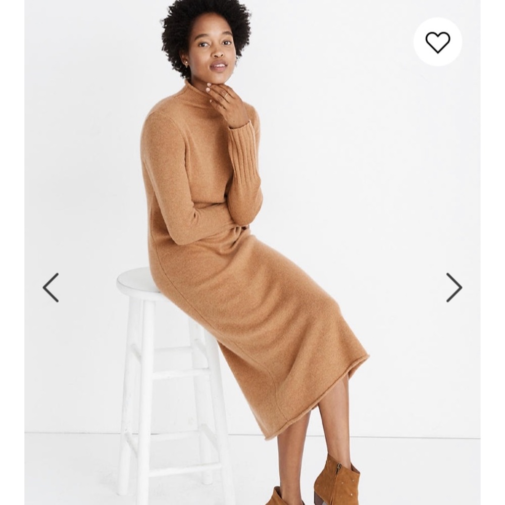 Madewell Camel Midi Dress